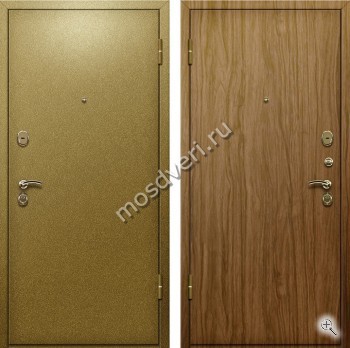 Дверь с порошковым напылением и отделкой темным ламинатом - купить от производителя Мосдвери Дверь с порошковым напылением и отделкой темным ламинатом