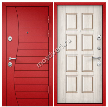 Красная входная дверь в квартиру KVD-05 - купить от производителя Мосдвери Красная входная дверь в квартиру KVD-05